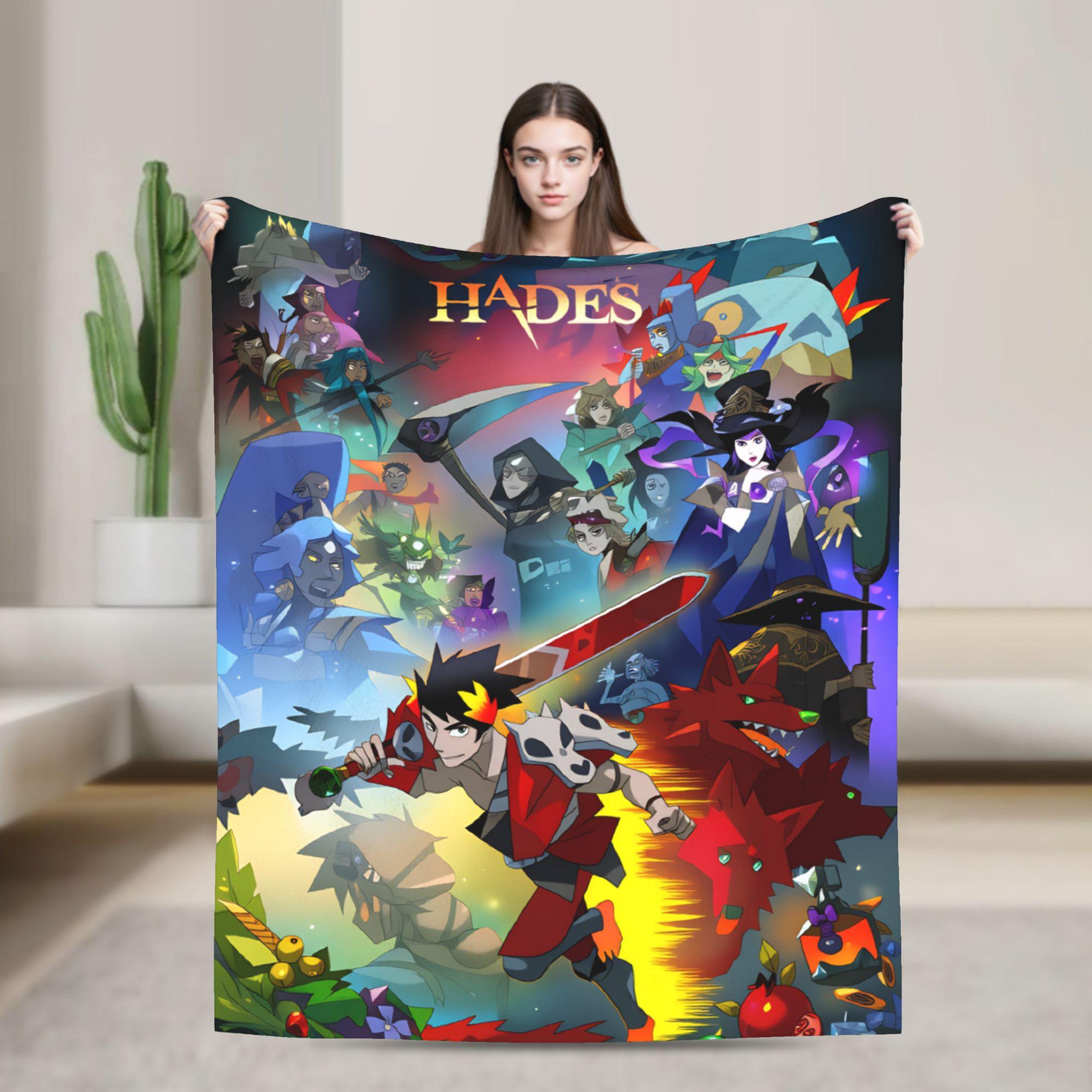 Hades Zagreus Flannel Blanket  Soft Warm Throw Blanket for Outdoor Travel Office Novelty Bedspread Sofa Bed Cover 75x90cm
