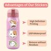 105 Blush Kitten Bunny Teeth Graffiti Stickers Decorate Refrigerator Skateboard DIY Personalized Stickers