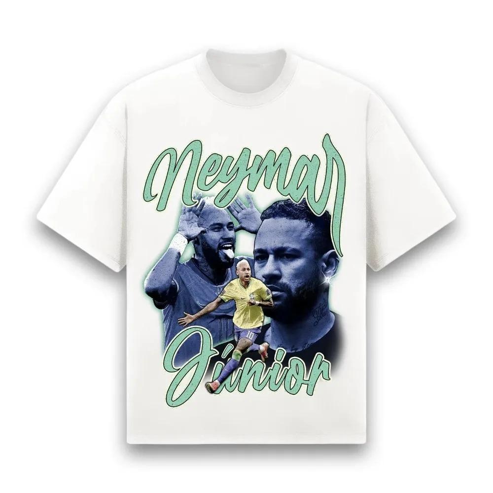 Neymar Classic 2025 Season Printed T-shirt Oversized Y2k T-shirt Blouse Casual Cotton Short-sleeved Sports Women's Short Sleeves