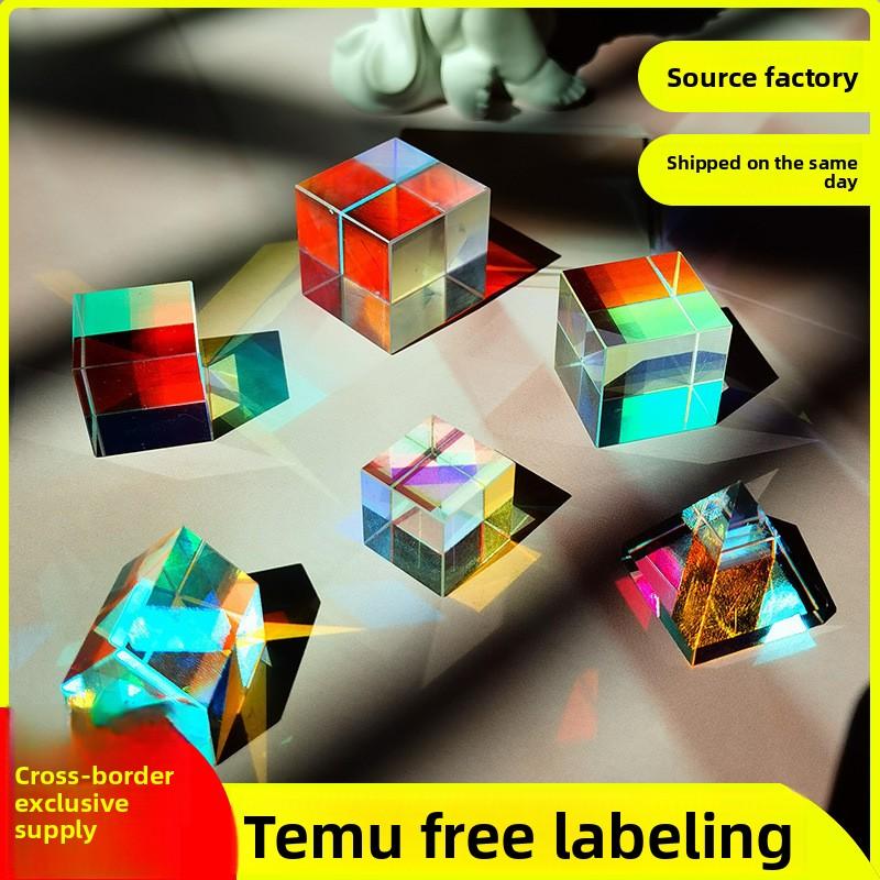 Acchiappasole Cubo di Vetro Cristallo Prisma Geometrico Decorazioni per Casa e Ufficio
