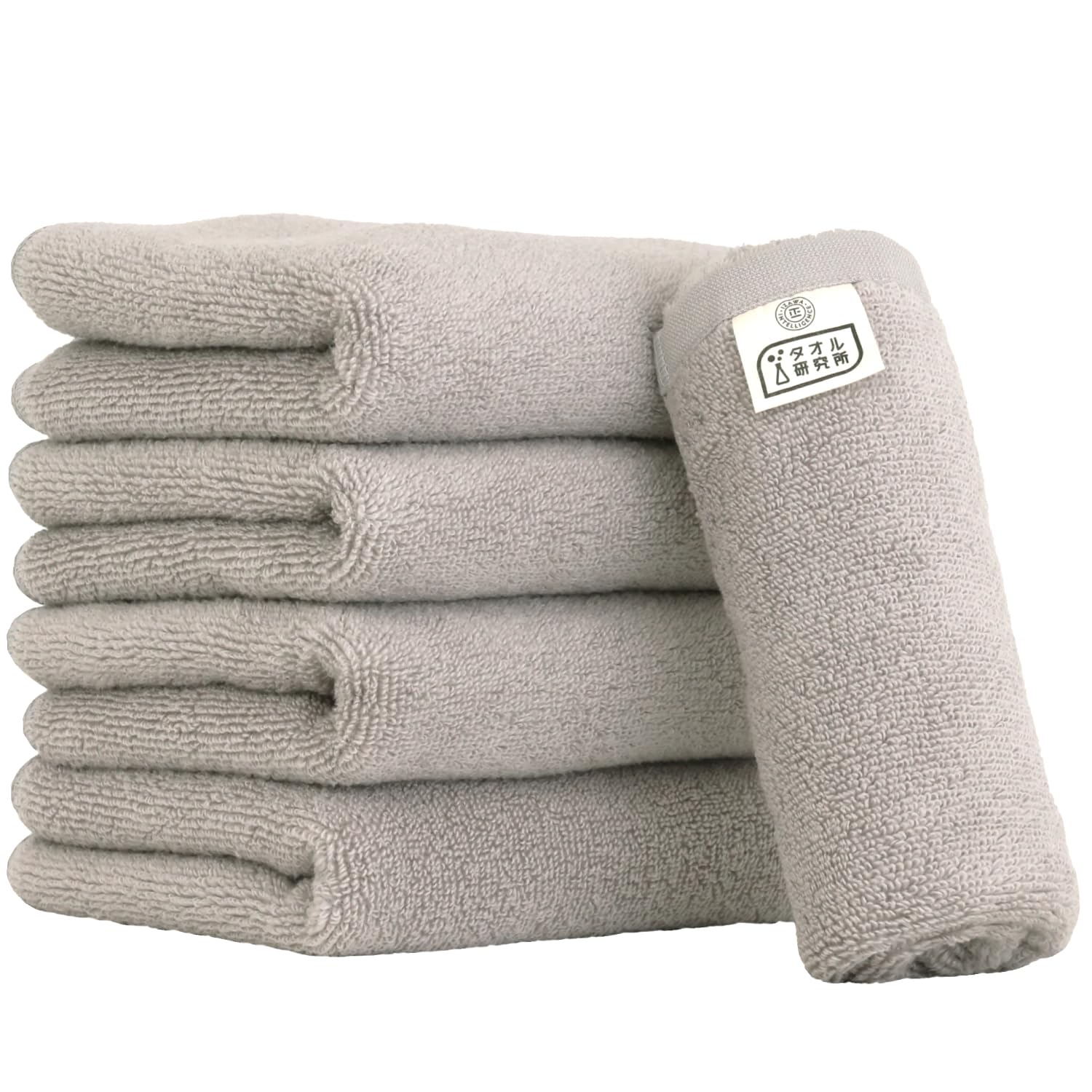 

Towel Laboratory Face Dark Set of Fast JapanTechnology [Air Softness] #027 Towels, Gray, 5, Fluffy, Soft, Medium-Weight, Volume, Lightweight, No-Twist