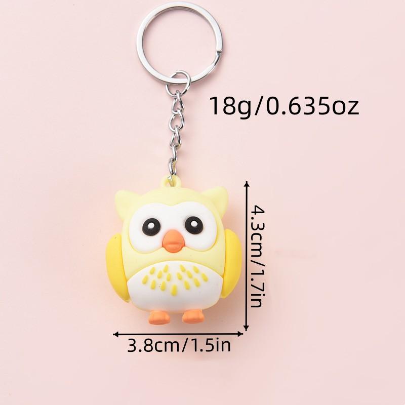 New Cartoon Owl Key Chain Pendant Small Animal Key Chain Car Key Chain Activity Small Gift Accessories