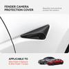YZ Turn Signal Camera Trim Cover forTesla Model3Y 2025 2025 Accessories Side Leaf Board Protector ABS Matte Carbon Fiber Pattern