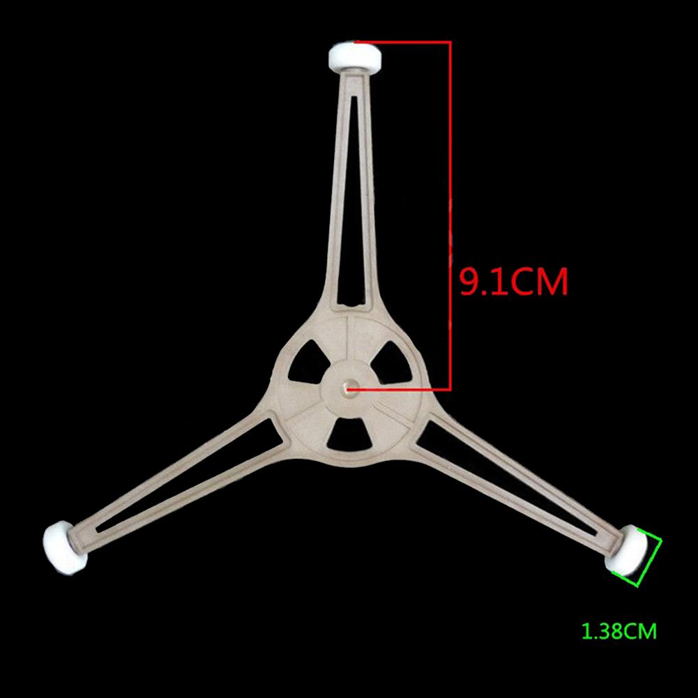 Replacement Microwave Turntable Ring Stable Triangular Design Heat Resistant for Various Microwave Oven Brands