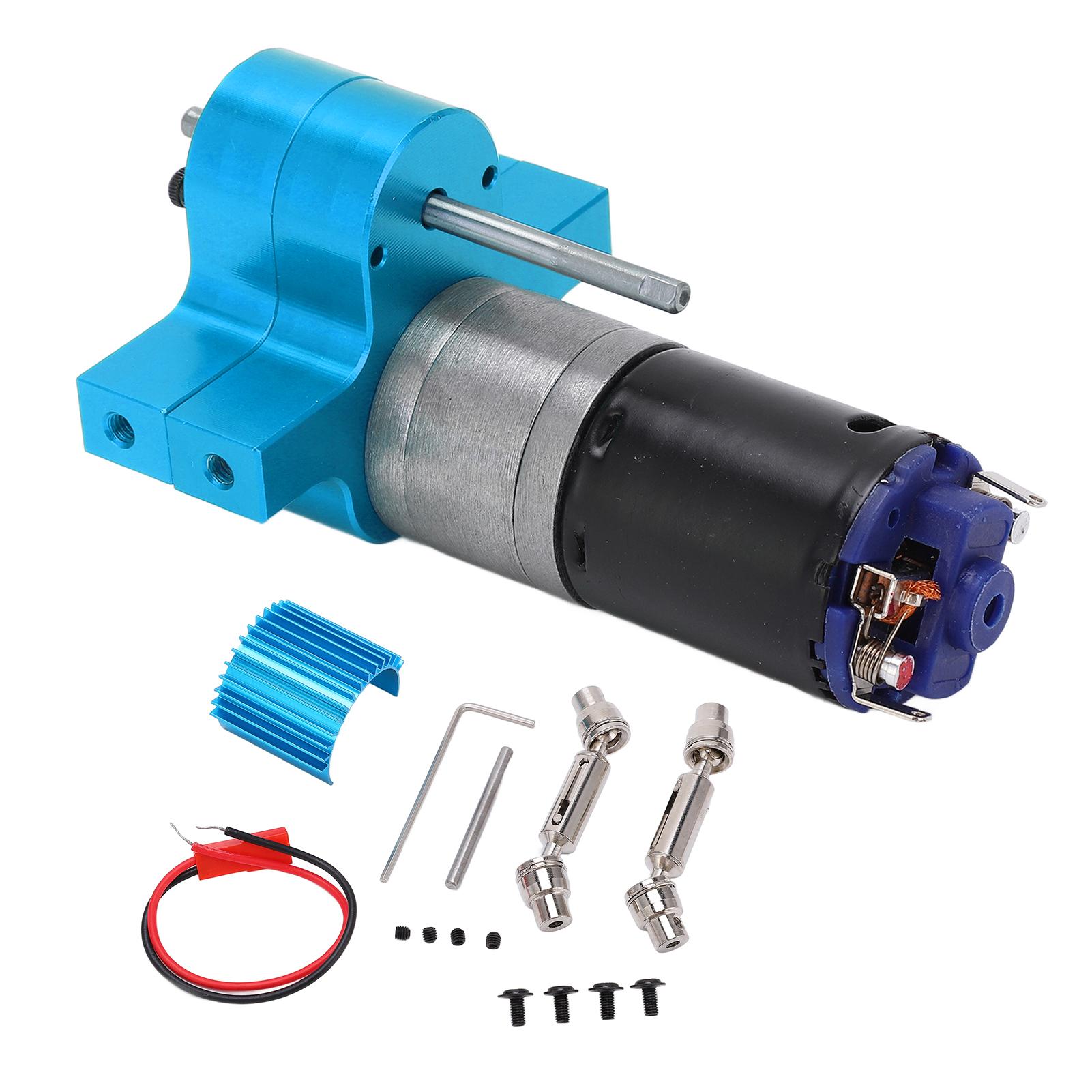 

Metal Transmission Gear Box with 370 Motor for WPL B1 B1 C14 C14 116 Military TruckBlue
