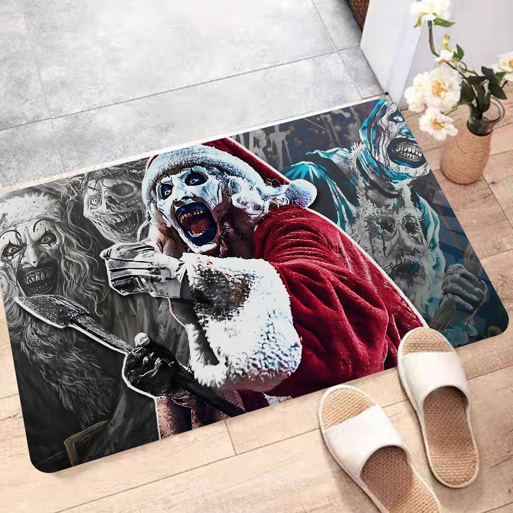 Horror Movie Terrifiers Floor Mat INS Style Soft Bedroom Floor House Laundry Room Mat Anti-skid Household Carpets