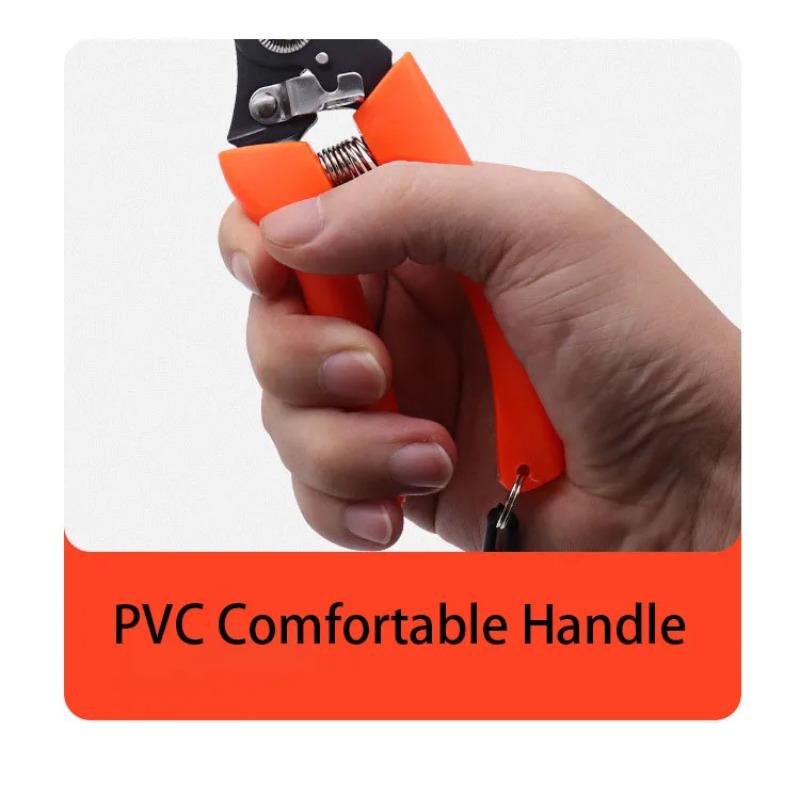 Stainless Steel Blade Tree Branch Repair Shear PVC Handle Clipper Gardens Blackening Pruning Scissor Hand Tools for Gardening