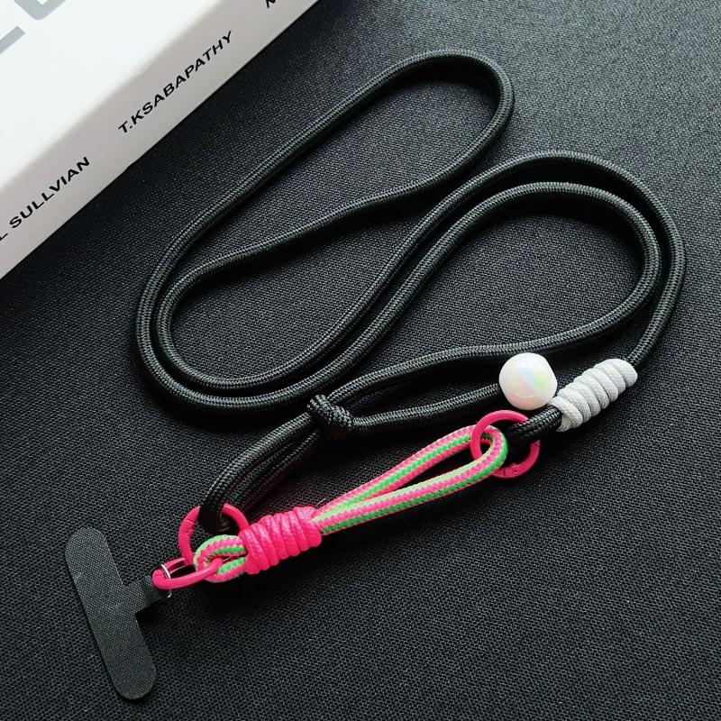 1Pcs Multi-Functional Adjustable Fancy Lanyard Simple Two-In-One Mobile Phone Lanyard Crossbody Strap Diy Wrist Short Rope