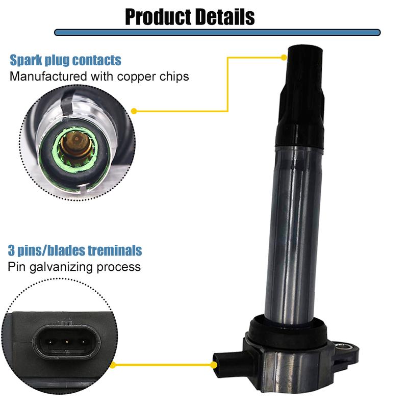 04606869AB 04606869AA Car Ignition Coils For Chrysler 300C Dodge Journey 2.7L 3.5L 2006-2010 4606869AB 5C1565 UF502
