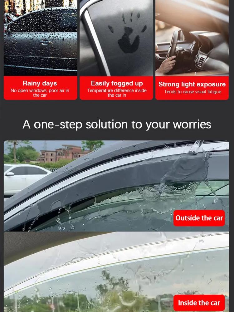 Car Window Visor For Bestune T90 Accessories 2023 2024 2025 2026 Auto Waterproof Trim Wind Sun Rain Visors Shade Car Accessories