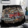Street dark gorilla wolf truckPrint Flannel Blanket,High quality Comfortable for All Seasons,Home Decor,Warmth and Comfort,Perfect for Christmas Gifts
