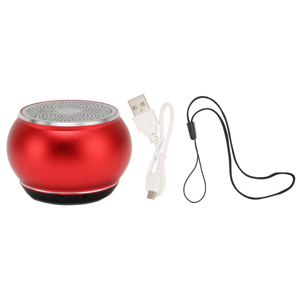 Bluetooth Small Speaker Simple Design IP67 Waterproof Portable Wireless Speaker for Shower Room Bike Car Red