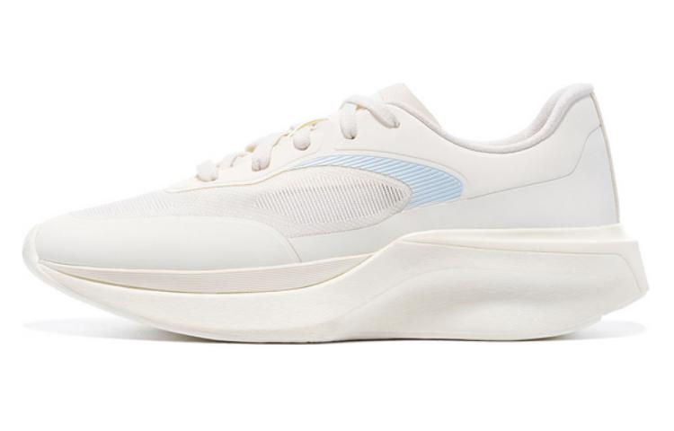 LI NING 1990 Rebound Cushioning Height Increasing Low top Casual Running Shoes Women s White Blue ALJU016-1 36