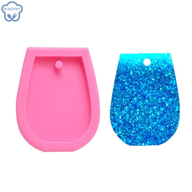 

1 шт. Форма для брелоков в форме бокала для вина, силиконовые формы для брелока, подвески, глины, самодельные украшения, инструменты для украшения торта Epo 1PCS