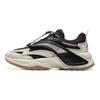 Li Ning Kids Sports Lifestyle Series Comfortable Fashion Non-Slip Wear-Resistant Low-Top Casual Shoes Kids Casual Shoes Black Light-Gray YKCU188-3