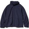 Solid Color Foldable Hooded Loose Long Sleeve Jacket Men Jackets Navy-Blue 464918-69
