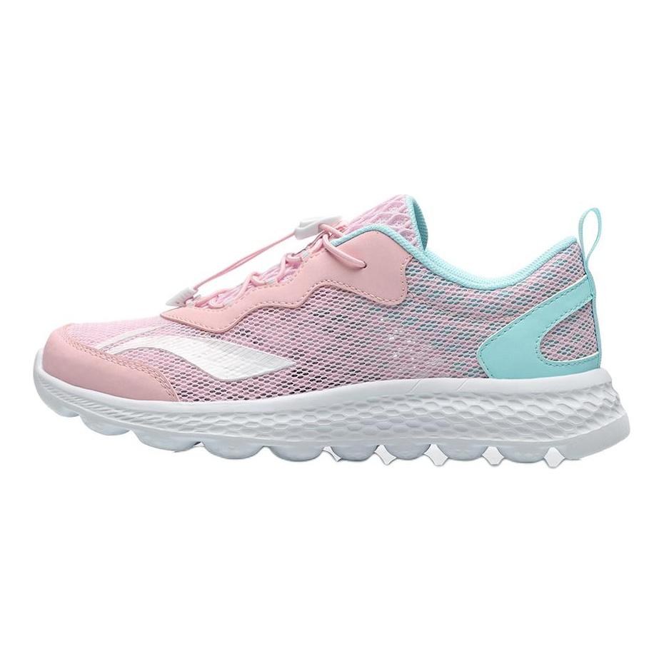 Li Ning Kids Sports Lifestyle Series Comfortable Lightweight Non-Slip Wear-Resistant Low-Top Running Shoes Kids Sneaker Light-Pink YKFR024-22