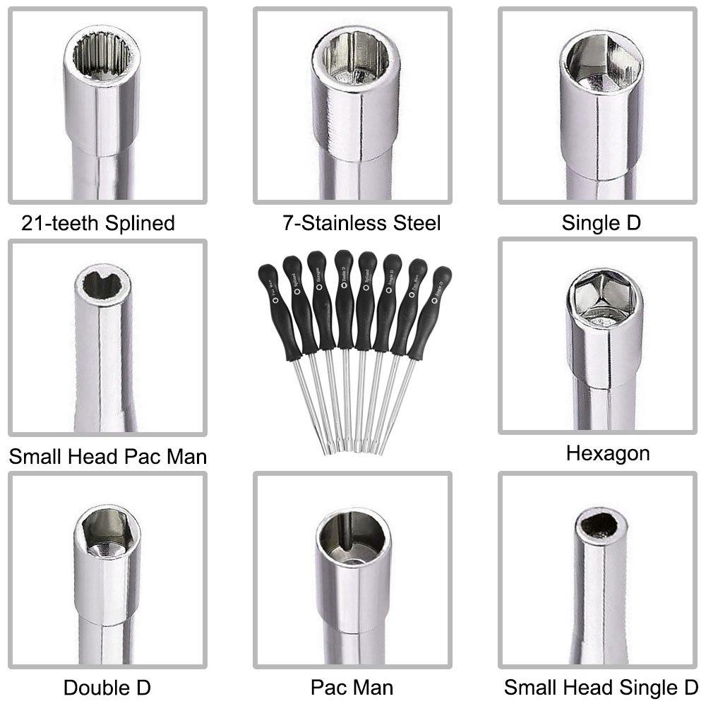 FineGood 8 Carburetor Adjusting Screwdriver Adjustment Tool Kit for Common 2-Cycle Engines with Carburetor