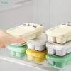 Individual Lid Ice Cube Tray - Stackable Silicone Ice Mold with Sealed Covers for Fruits Drinks, Freezer Storage Container