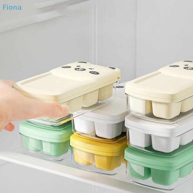 Individual Lid Ice Cube Tray - Stackable Silicone Ice Mold with Sealed Covers for Fruits Drinks, Freezer Storage Container