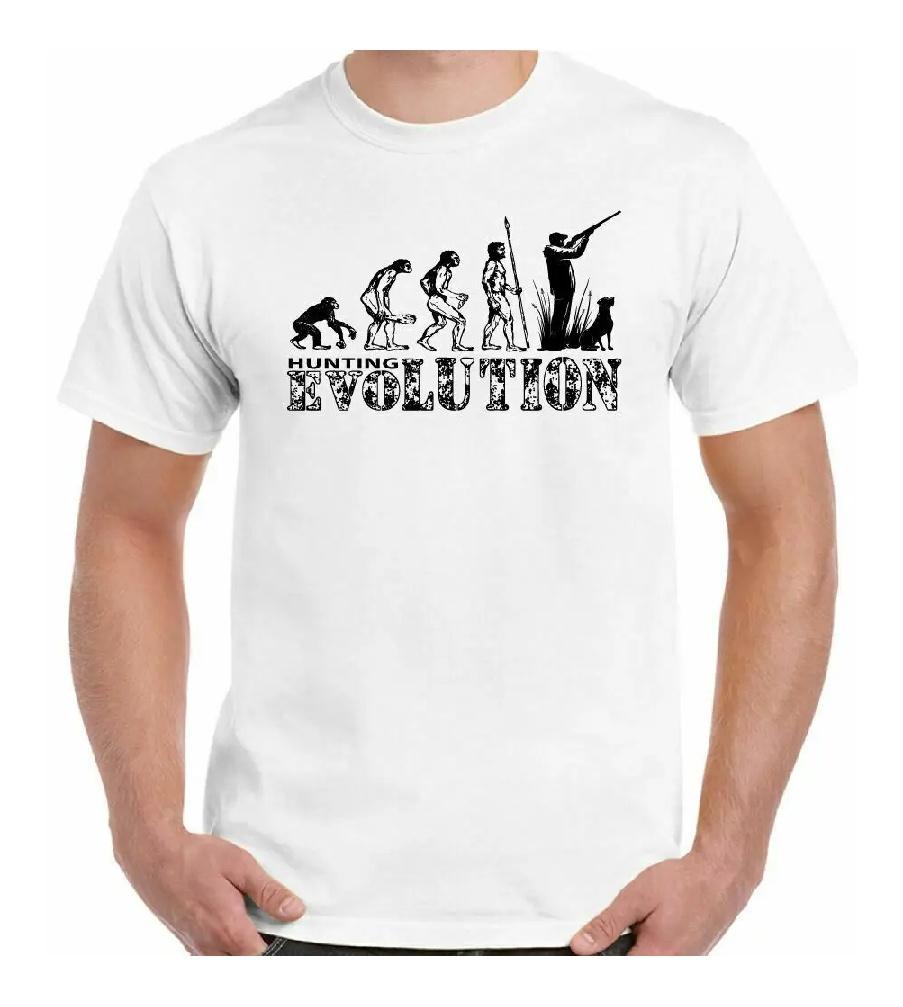 

Hunting T-Shirt Evolution Mens Funny Hunt Hunter Clay Pigeon Shooting Target XXXXXL чорний