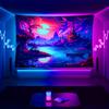 Fantasy Castle Tapestry Game Room Decor Bedroom Feature Wall Theme Living Room Wall Hanging Room Decor