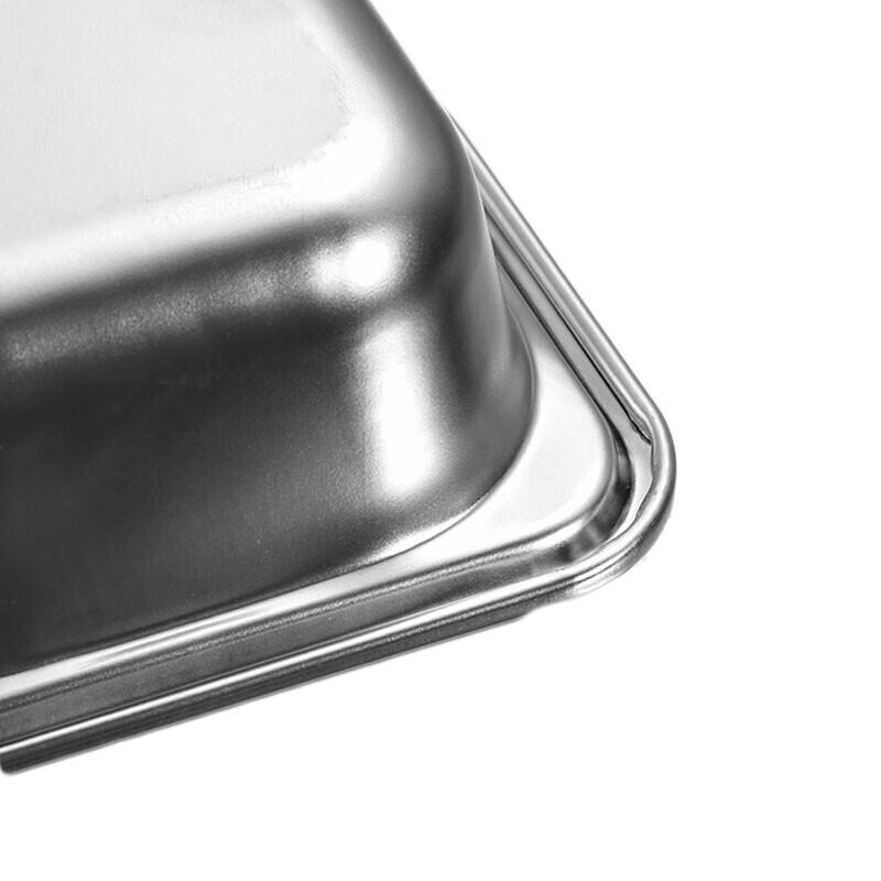 Homeglen 304 Stainless Steel 5-Compartment Deep Divided Lunch Tray, Pack of 5