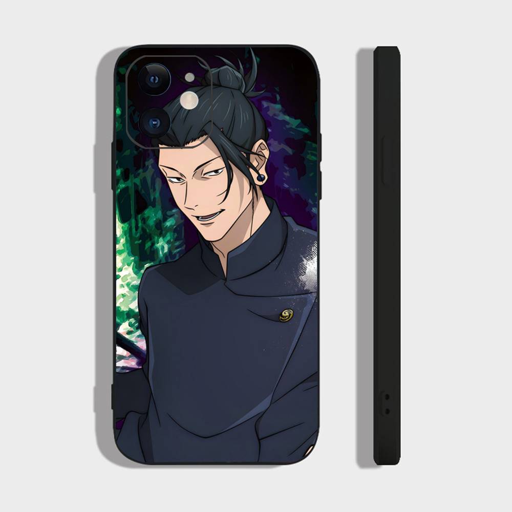 

Jujutsu Kaisen Geto Suguru Phone Case For IPhone 17 Air 16 15 14 13 Pro Max 11 12 Black Silicone Cover IPHONE 12