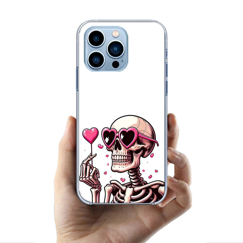 A Funny Skeleton Skull Cases Phone Case For Iphone 17E 16E 17 Air 16 Pro Max 15 Pro 14 Plus 11 13 12 Mini Cover Cases Compatible