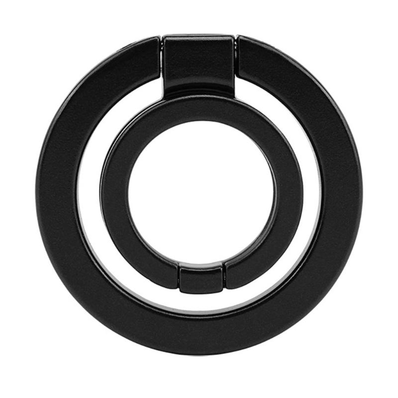 360 Rotating Magnetic Phone Mount with Double Hoop Grip Foldable Design and Metal Construction Universal