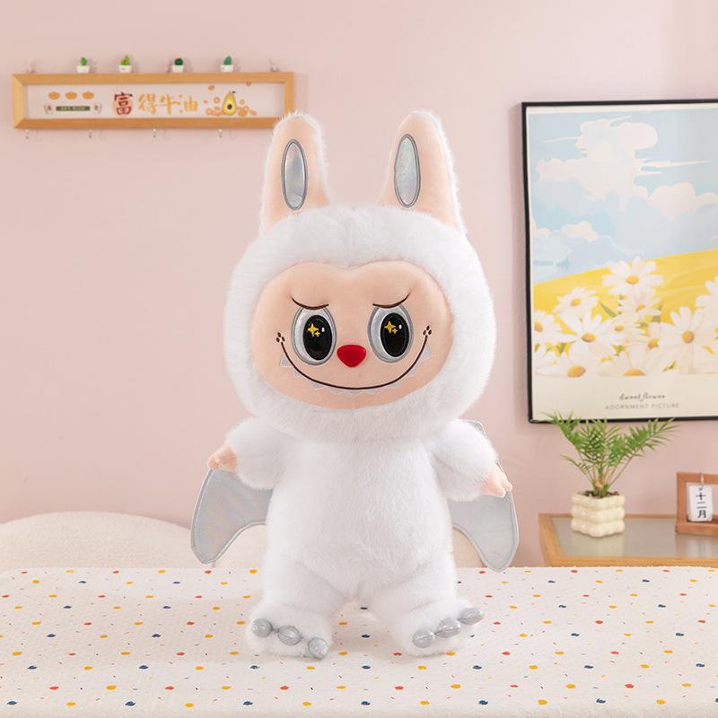 Anime Monster Labubu Zimomo Angel Diy Doll Figure Vinyl Doll Plush Toy Pillow Room Decoration Kid Birthday Gift