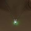Style Glowing Owl Pendant Necklace Cute Luminou Jewelry Choker 3Color Atmosphere Birthday Gift For Women StainlessSteel Necklace