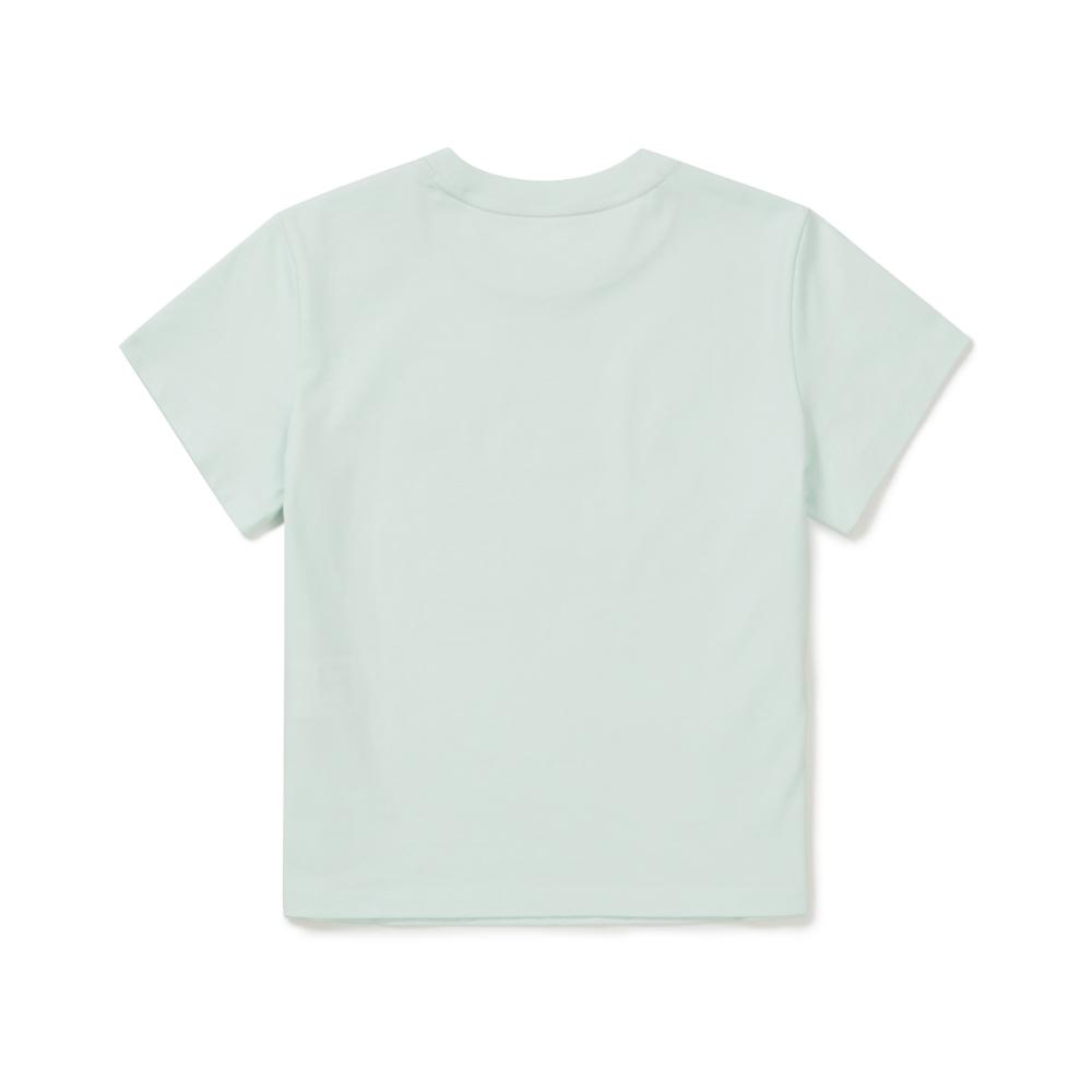 [Snowpeak] Aerocool Women's Crop Lettering Short-Sleeve T-Shirt Mint (S26MWFTS25)
