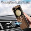 Magnetic Ring Holder Card Solt Vintage Leather Wallet Folding Case for Samsung Galaxy Z Flip 7 FE 6 5 4 5G Flip5 Bag Phone Cover