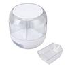 Rotatable Grains Storage Box Transparent 6 Compartment PP Rice Dispenser for Kitchen Shop 13.2lb