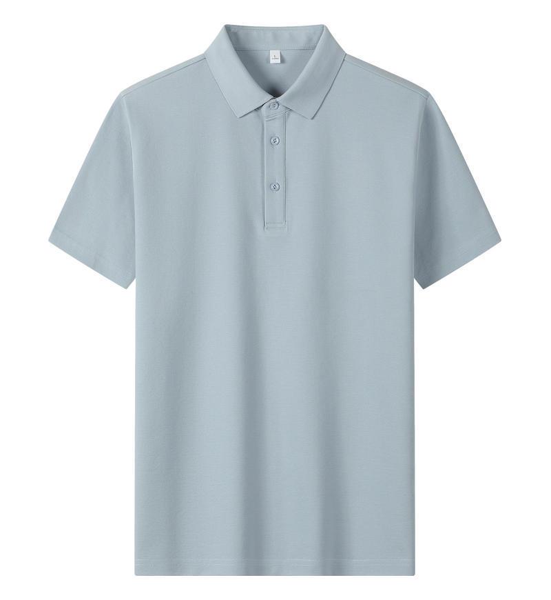 Solona Ice Silk Collared Polo T-Shirt for Office and Group Wear, Short Sleeve with Logo Print.
