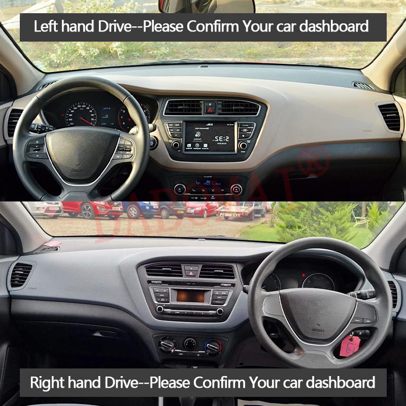 Dashboard Cover Protective Pad for Hyundai I20 GB IB 2014 2015 2016 2017 2018  Car Dash Board Sunshade Anti-UV Carpet