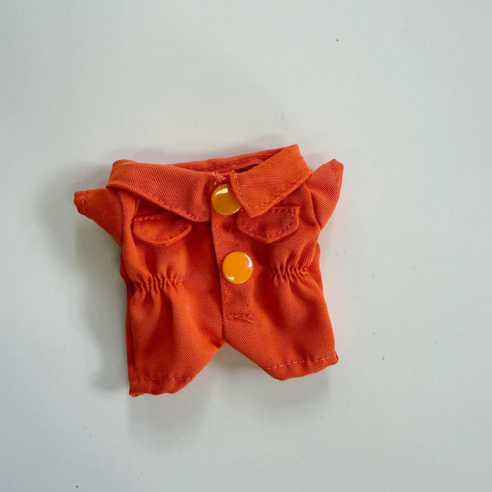 For 17cm Labubu Doll Clothes Fashion Clothes Workwear Overalls Doll Clothes Color Match Jumpsuit Dolls Accessories Cute Decoration Little Clothes