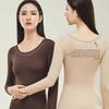 Round Neck Thermal Underwear Tops and Pants Set Warmth Long Pants Women Thermal Clothes  Undershirt