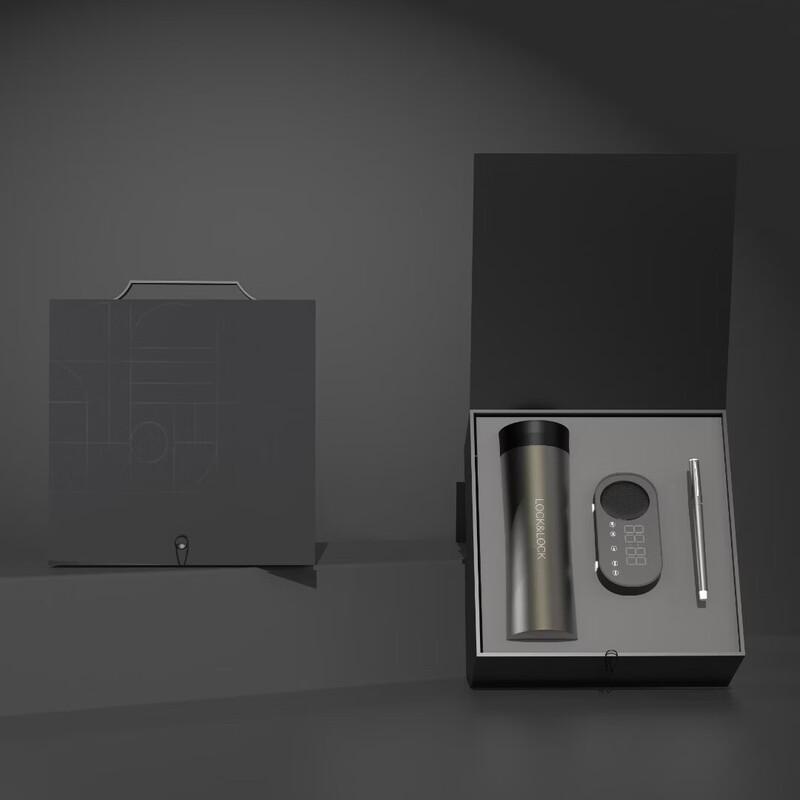 Подарочный набор LocknLock Business с термосом, Bluetooth-колонкой и ручкой