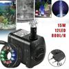Pompa per Fontana 15w 800l/h, Pompa per Stagno, Pompa per Fontana, Pompa da Giardino, Pompa per Fontana con 12 LED