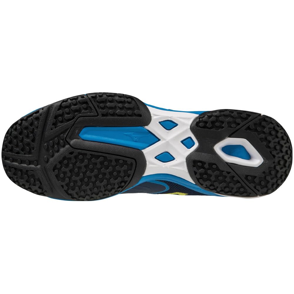 Buty tenisowe Wave Exceedrite 2 OC Granatowy x Żółty x Niebieski cm 3E [Mizuno] 23.5