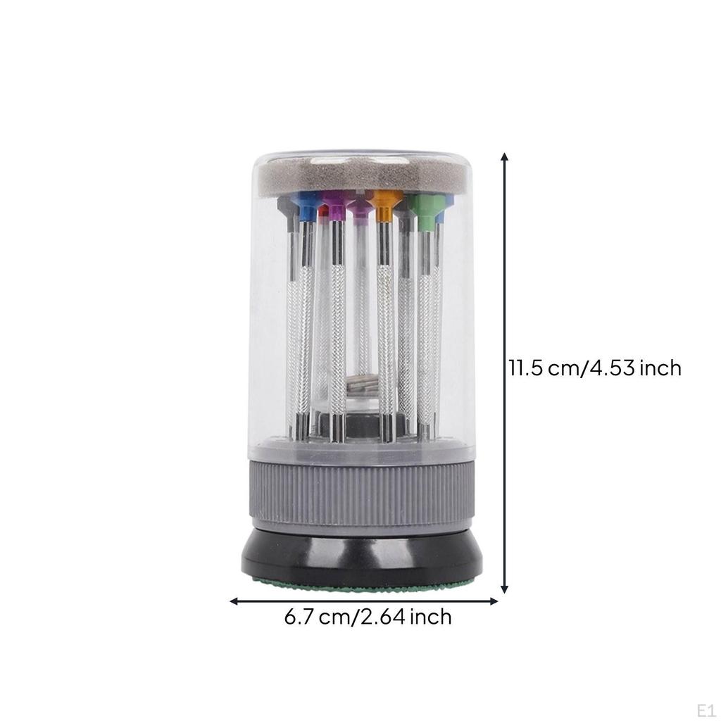 9 Pieces Watch Repair Screwdriver Set Replaceable with Rotating