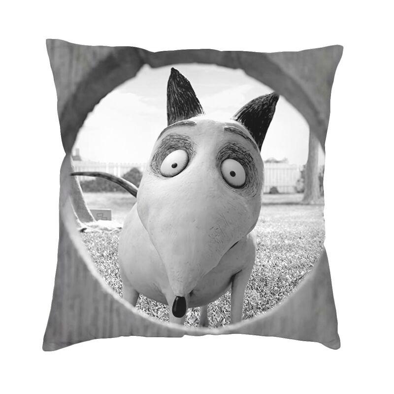 Tim Burton Horror Movie Sparkly Cushion Covers x Velvet Frankenweenie Throw Pillow Case for Sofa Car Square Pillowcase