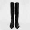 Fashion Autumn Winter Street Style Thin Low Heels Women Knee-High Boots Sexy Pointed Toe Casual Party Shoes Long Botas Mujer