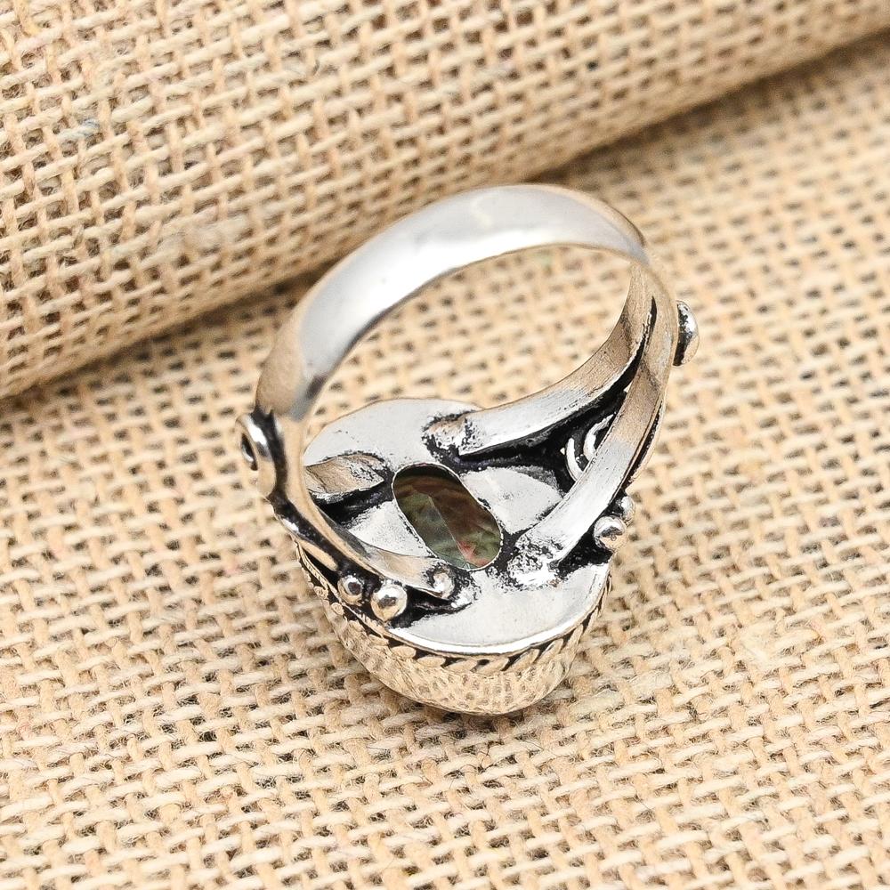 Rainbow Mystic Topaz Gemstone Handmade 925 Sterling Silver Jewelry Handmade Ring For Women
