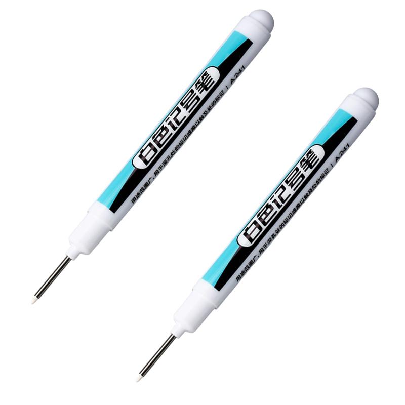 1-20Pcs White Permanent Marker Pens 0.7/1.0/2.5MM Markers Paint Pen For Plastic Leather Glass Stone Metal Art Painting Supplies