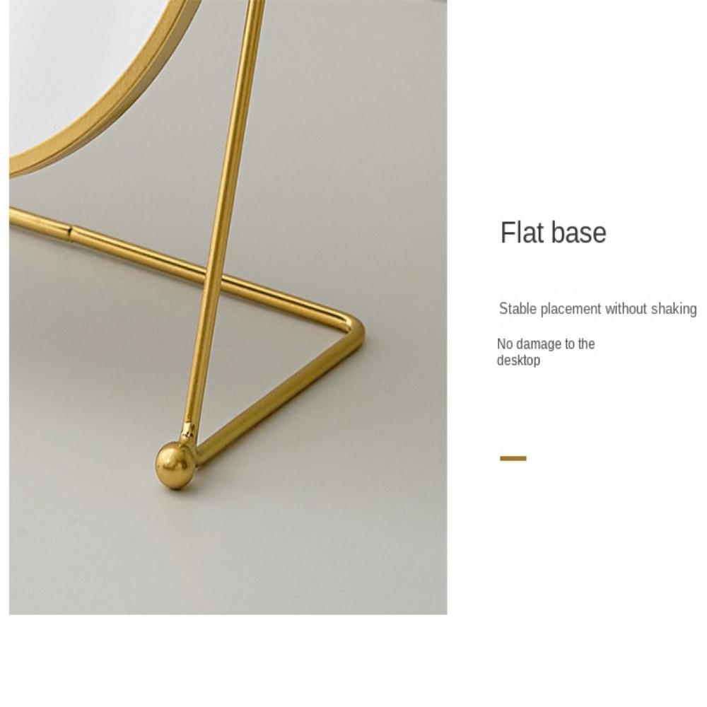 360° Rotatable Nordic Makeup Mirror Iron Art Desktop Stand Mirror Vanity Mirror Makeup Tools