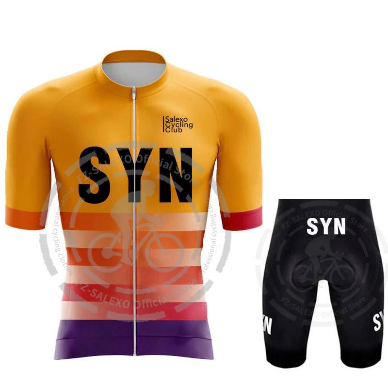 Herren Fahrradtrikot Shorts Set Schnelltrocknend Kurzarm Radsportbekleidung Rennrad Mountainbike