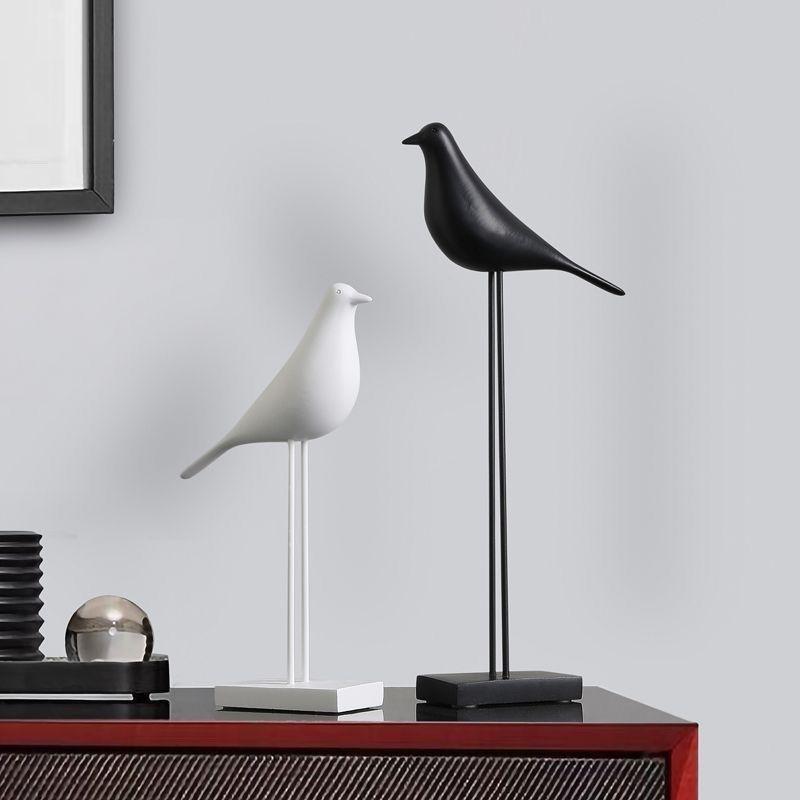 Contemporary Minimalist Nordic Bird Figurines for Modern Home or Office Decor